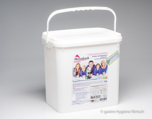 Aktivofresh Premium Vollwaschmittel Waschpulver im 10 kg Mehrwegeimer